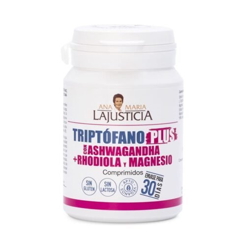 Triptofano Plus com Ashwagandha + Rhodiola e Magnésio 60 Comprimidos Ana Maria La Justicia