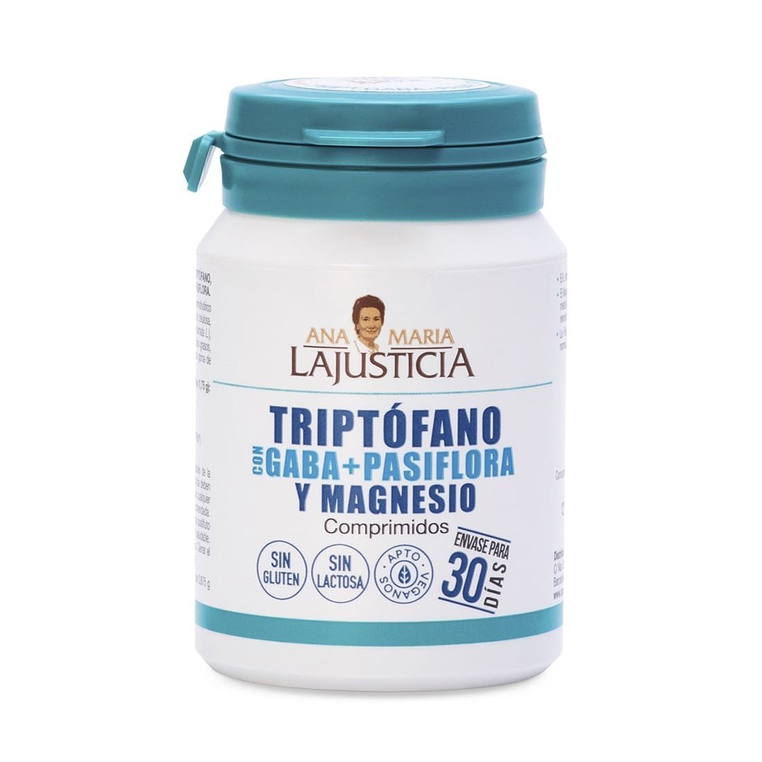 Triptofano com Gaba + Passiflora e Magnésio 60 Comprimidos Ana Maria La Justicia