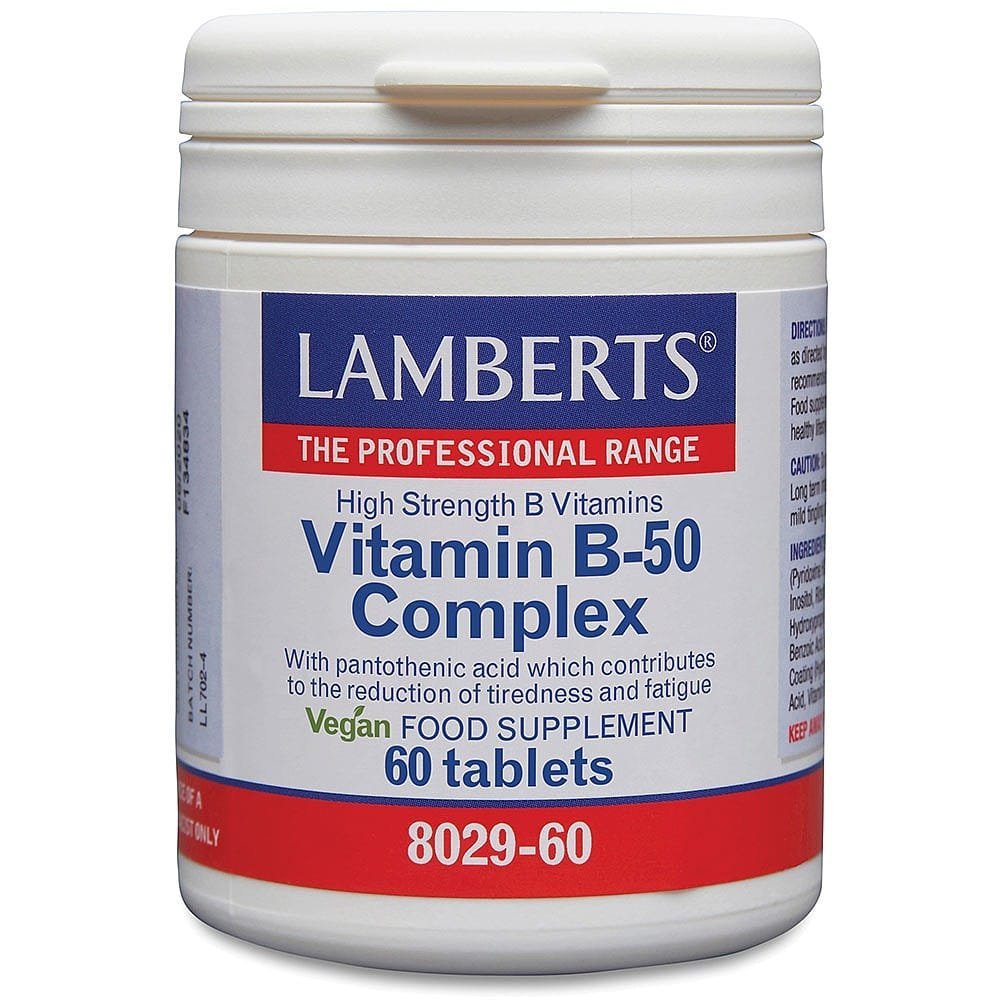 Vitamin B-50 Complex 60 Comprimidos Lamberts