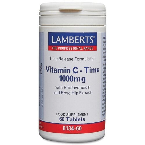 Vitamina C C/ Bioflavonoides 1000 Mg. (Libertação Prolongada) 60 Comprimidos Lamberts