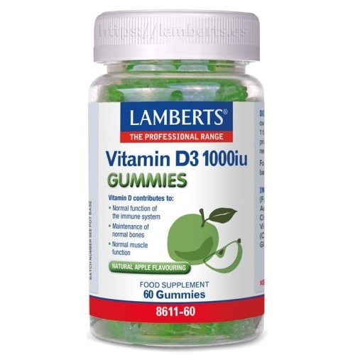Vitamina D3 1000 UI 60 Gomas Lamberts