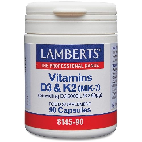 Vitamina D3+K2 90 Cápsulas Lamberts