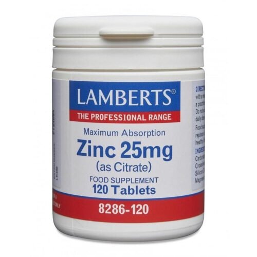 Zinco 25mg 120 Comprimidos Lamberts