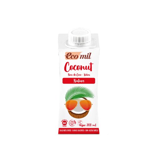 Bebida De Coco Nature 200 Ml Bio Ecomil