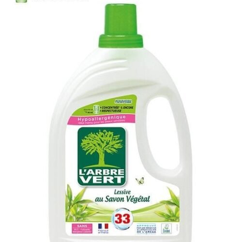 Detergente Máquina Roupa Líquido 1500 ml Sabão Vegetal L'arbre Vert