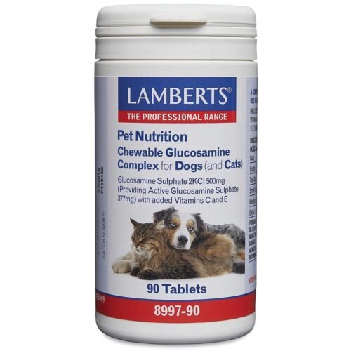 Pet Nutrition Glucosamina Complex Mastigável Para Cães E Gatos 90 Comprimidos Lamberts