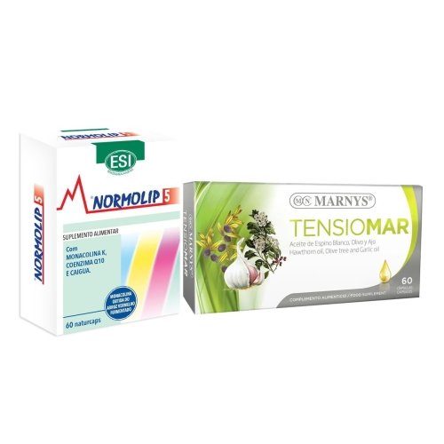 Pack Colesterol e Tensão Alta (Normolip 5 + Tensiomar)