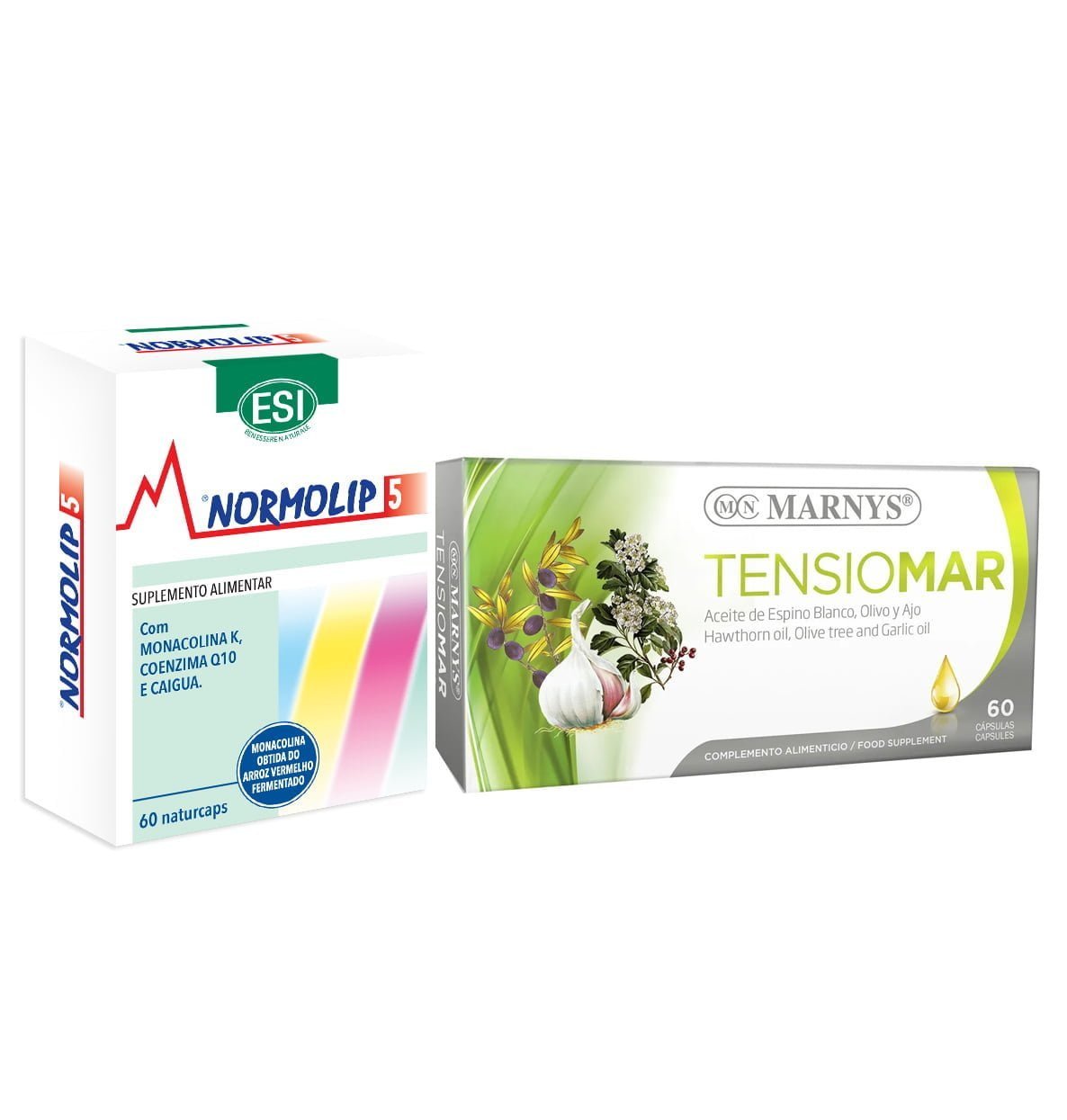 Pack Colesterol e Tensão Alta (Normolip 5 + Tensiomar)