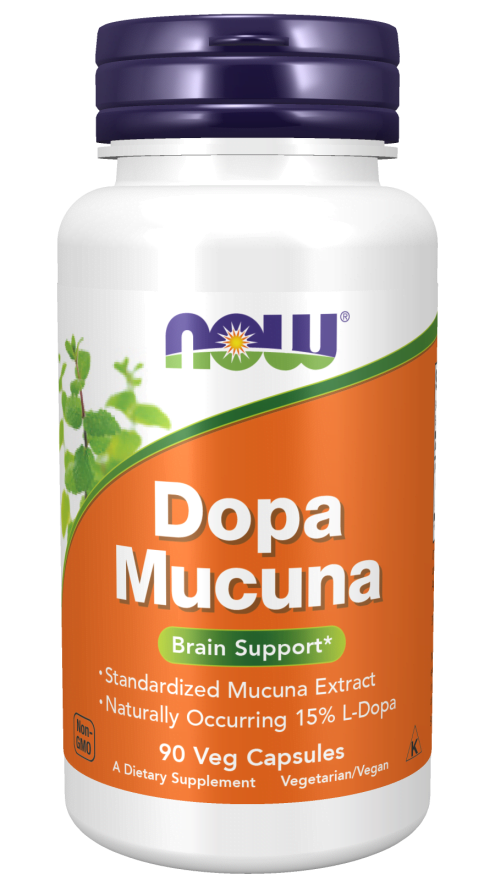 Dopa Mucuna 90 Cápsulas Vegetais Now