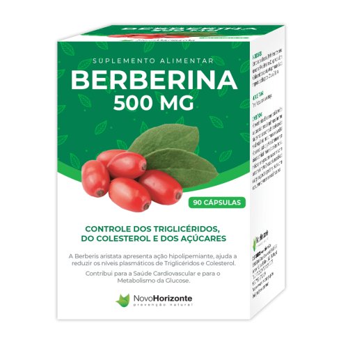Berberina 500 Mg 90 Cápsulas Novo Horizonte