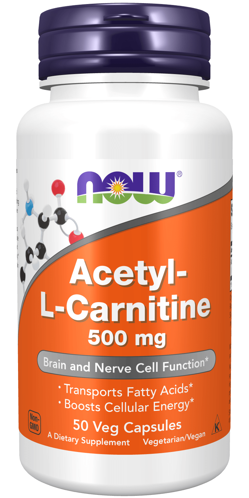 Acetyl L-Carnitine 500 Mg 50 Cápsulas Now