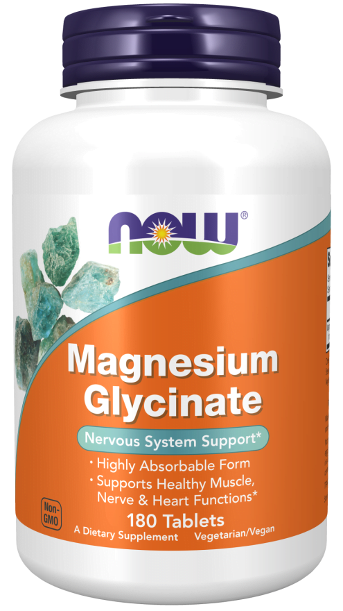 Magnesium Glycinate 180 Comprimidos Now