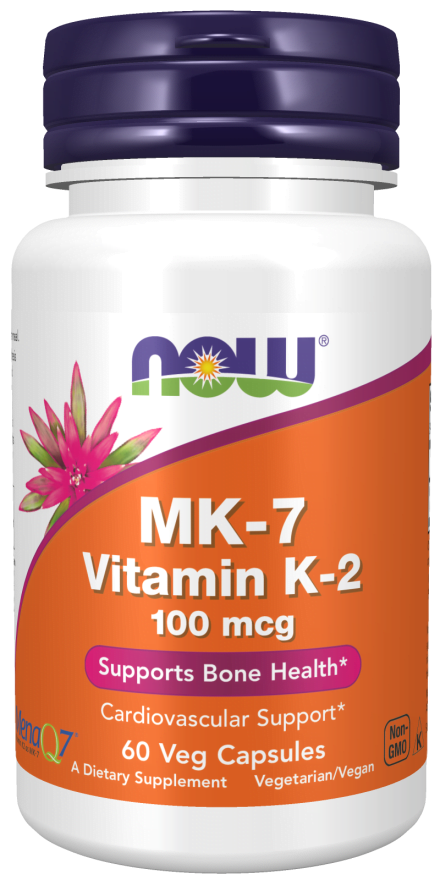 MK-7 Vitamin K-2 100 mcg 60 Cápsulas Vegetais Now