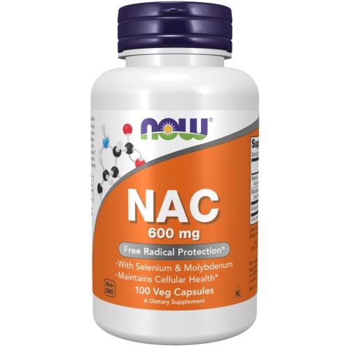 Nac 600 mg 100 Cápsulas Vegetais Now