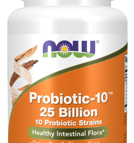 Probiotic-10™ 25 Billion 50 Cápsulas Vegetais Now
