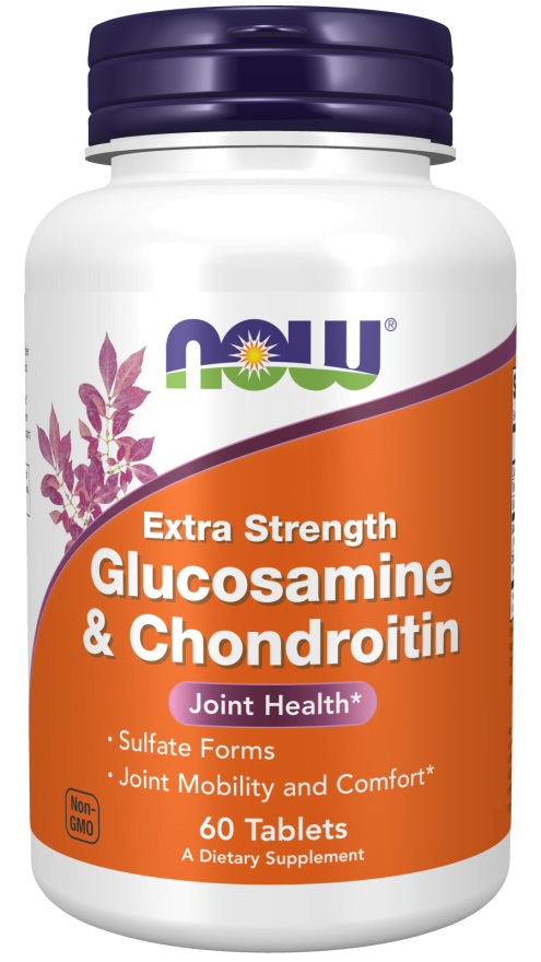 Glucosamine & Chondroitin Extra Strength 60 Comprimidos Now