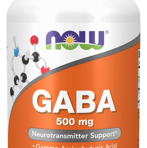 GABA 500 mg 100 Cápsulas Vegetais Now
