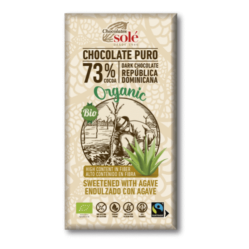 Chocolate Negro 73% Com Agave Bio 100 Grs Solé