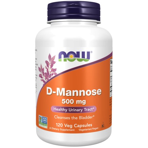 D-Mannose 500 mg 120 Cápsulas Vegetais Now