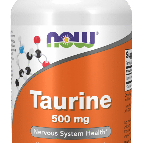 Taurine 500 mg 100 Cápsulas Now
