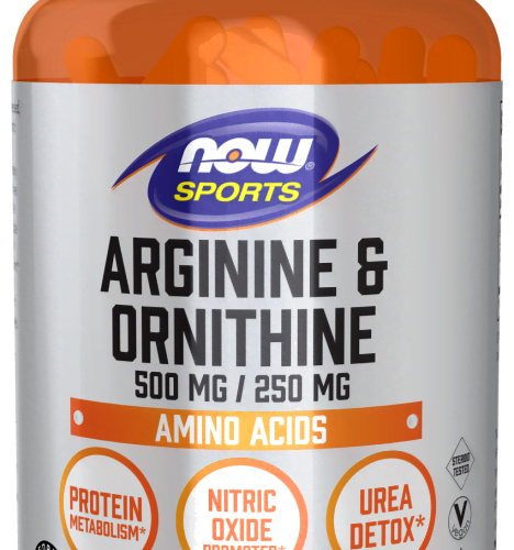 Arginine & Ornithine 500 mg / 250 mg 100 Cápsulas Now