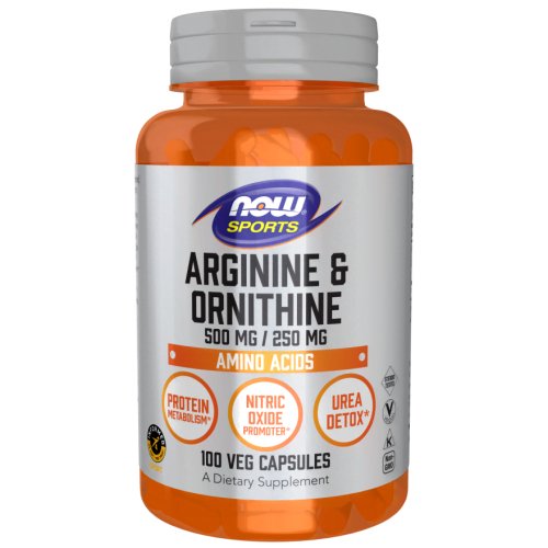 Arginine & Ornithine 500 mg / 250 mg 100 Cápsulas Now