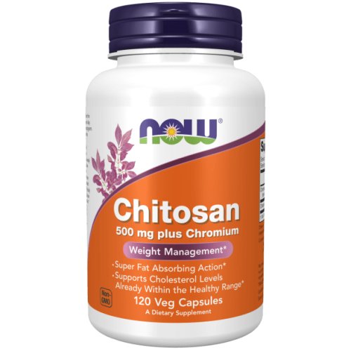 Chitosan 500 mg plus Chromium 120 Cápsulas Now