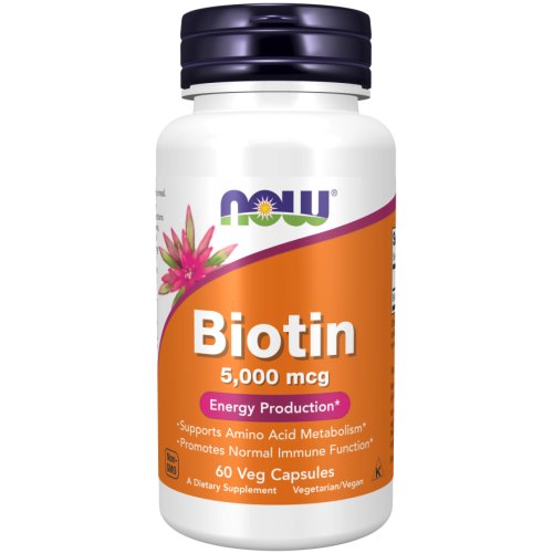 Biotin 5000 mcg 60 Cápsulas Now