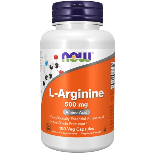 L-Arginine 500 mg 100 Cápsulas Now