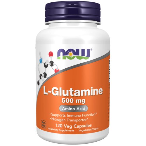 L-Glutamine 500 mg 120 Cápsulas Now