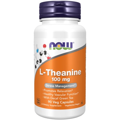 L-Theanine 100 mg 90 Cápsulas Now