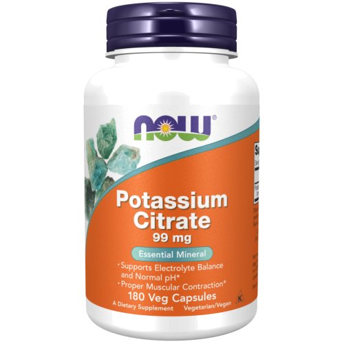Potassium Citrate 99 mg 180 Cápsulas Now