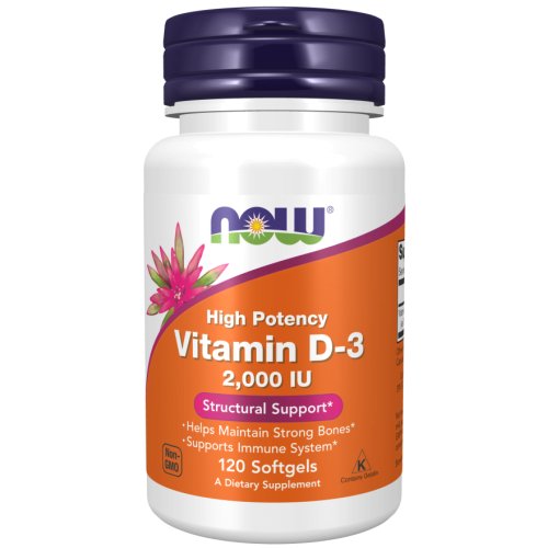 Vitamin D-3 2000 IU 120 Softgels Now