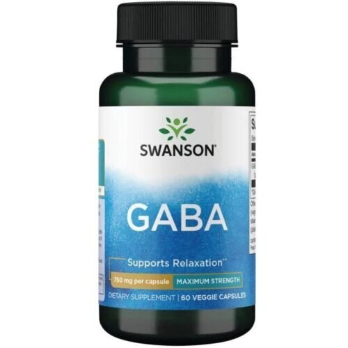 GABA 750 mg 60 Cápsulas Swanson