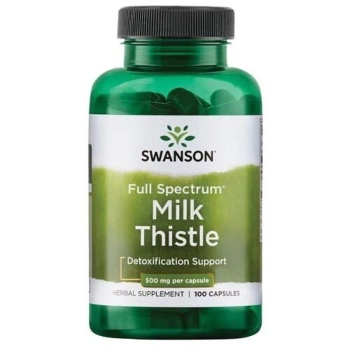 Full Spectrum Milk Thistle 500 Mg 100 Cápsulas Swanson