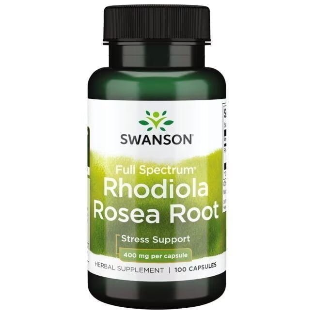 Full Spectrum Rhodiola Rosea Root 400 Mg 100 Cápsulas Swanson