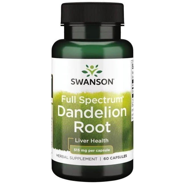 Full Spectrum Dandelion Root 515 Mg 60 Cápsulas Swanson