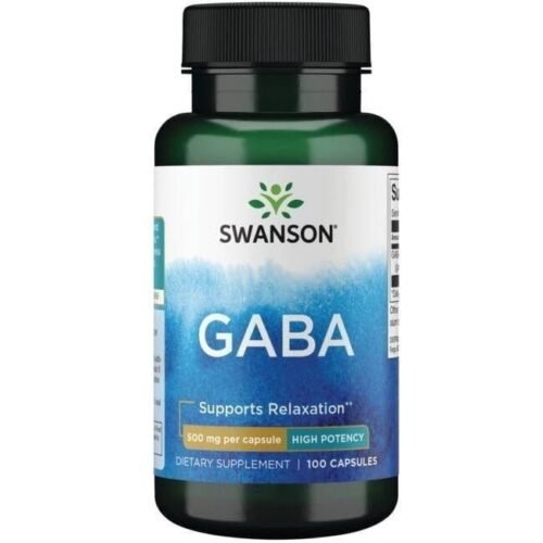 Gaba 500 Mg 100 Cápsulas  Swanson