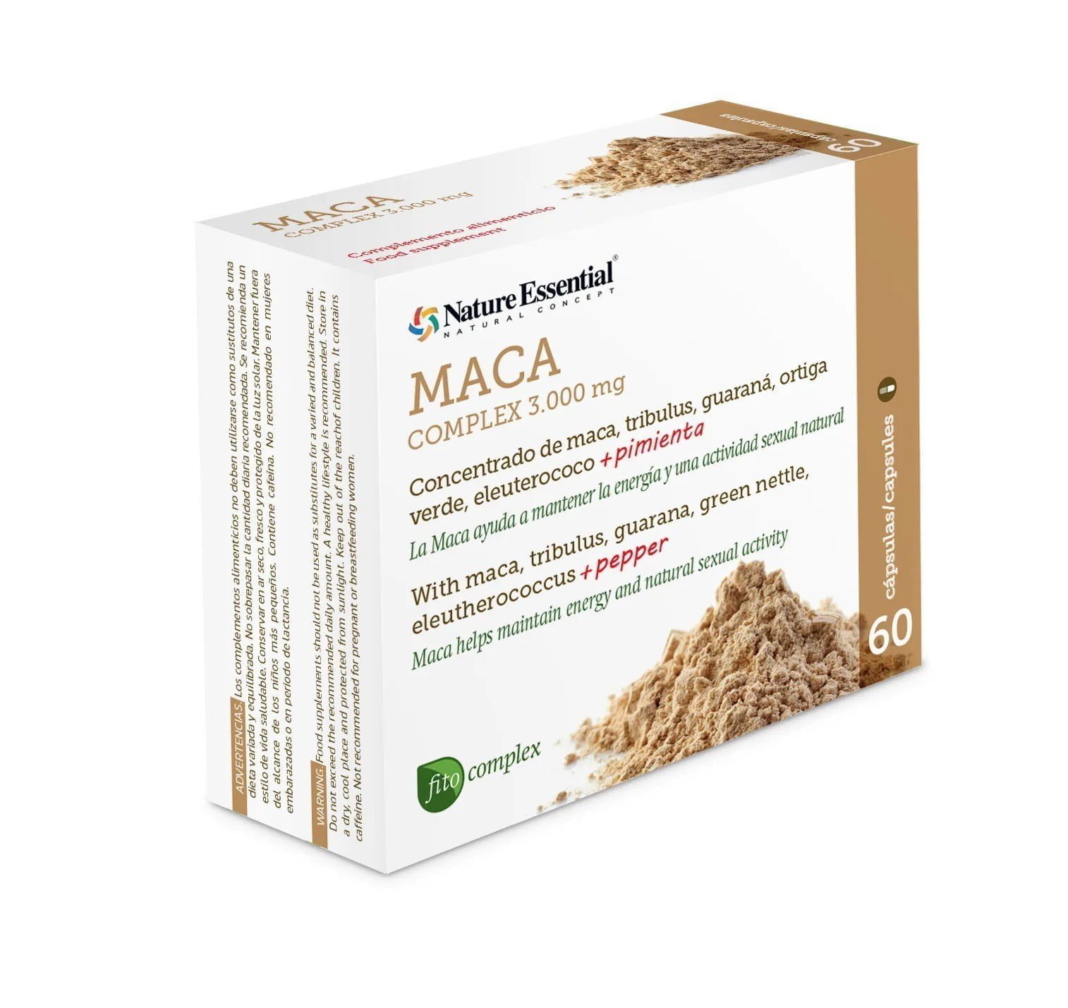 Maca Complex 3000 mg. 60 Cápsulas Nature Essential
