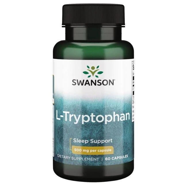 L-Tryptophan 500 Mg 60 Cápsulas Swanson