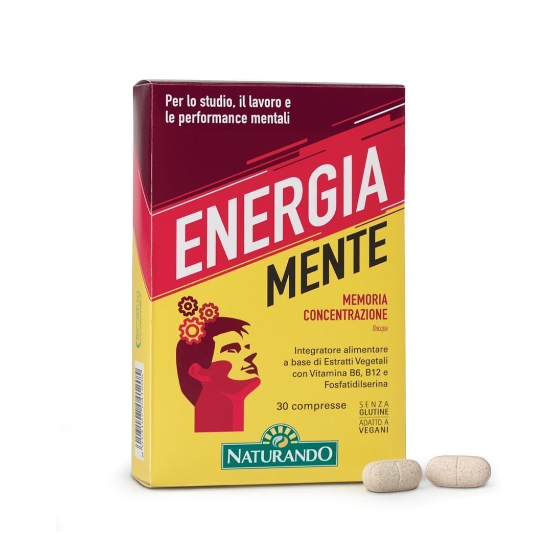 Energia Mente 30 Comprimidos Naturando