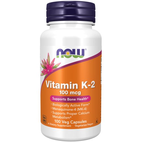 Vitamin K-2 100 mcg 100 Cápsulas Vegetais  Now