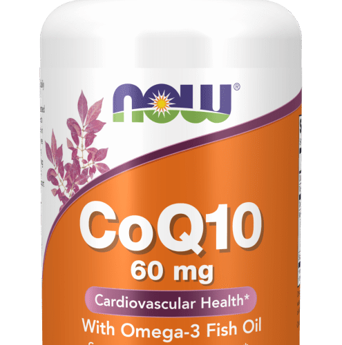 CoQ10 60 mg with Omega-3 Fish Oil 60 Softgels Now