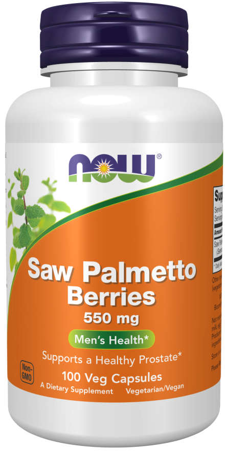 Saw Palmetto Berries 550 mg 100 Veg Capsules Now