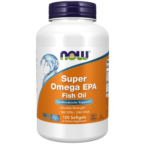 Super Omega EPA Fish Oil, Double Strength 120 Softgels Now