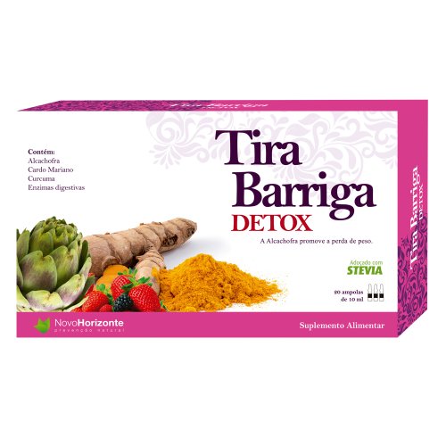 Tira Barriga Detox 20 Ampolas Novo Horizonte
