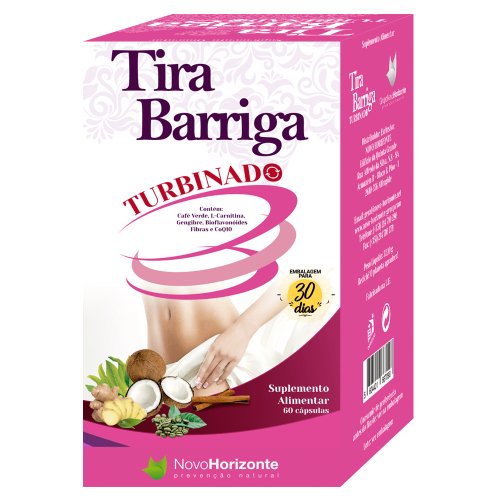 Tira Barriga Turbinado 60 Cápsulas Novo Horizonte