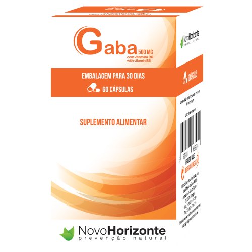 Gaba 500 Mg 60 Cápsulas Novo Horizonte