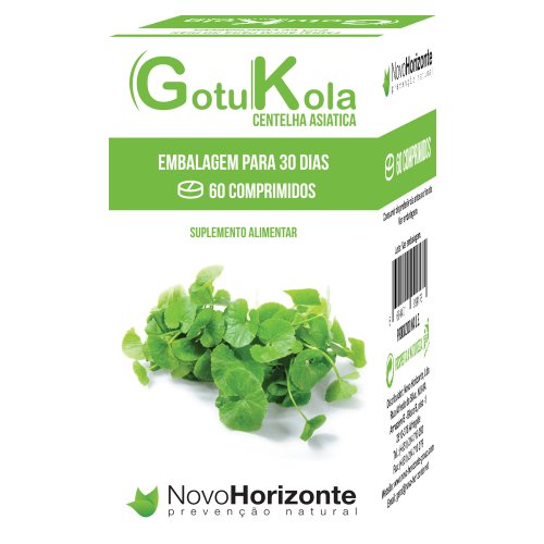 Gotu Kola (Centelha Asiática) 750 Mg 60 Comprimidos Novo Horizonte