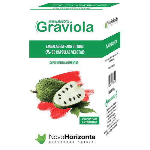 Graviola 300 Mg 60 Cápsulas Novo Horizonte